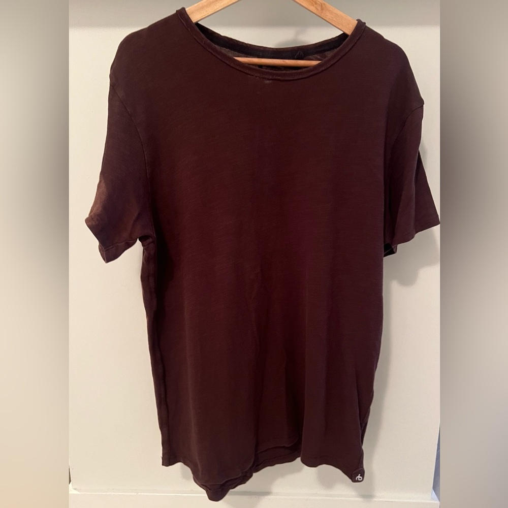 rag & bone Short Sleeve Crew Frame Tee (Brown)